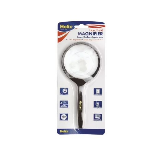 Helix 2x and 4x Handheld Magnifying Glass