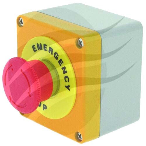 Emergency Stop Switch Latching Normally Closed And Normally Open Contacts