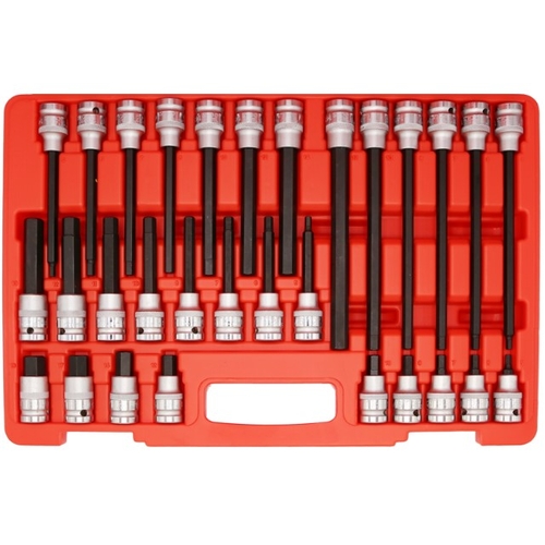 30Pc. 1/2 inch Dr. SAE In-Hex Bit Socket Set