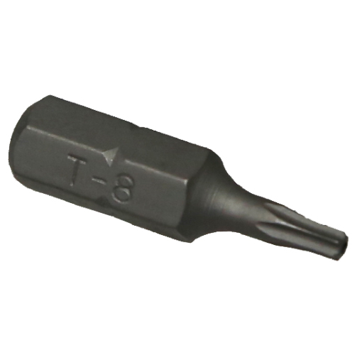 No.T3008 - T8 1/4" Hex Tamper Torx Bit