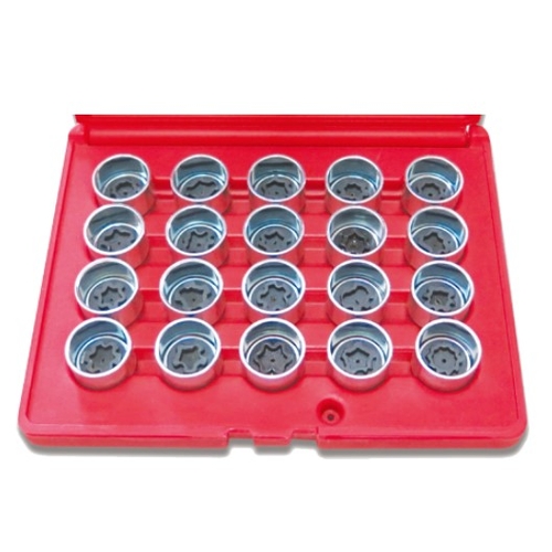 No.T65070 - 20Pc. Volkswagen Locking Wheel Nut Key Set