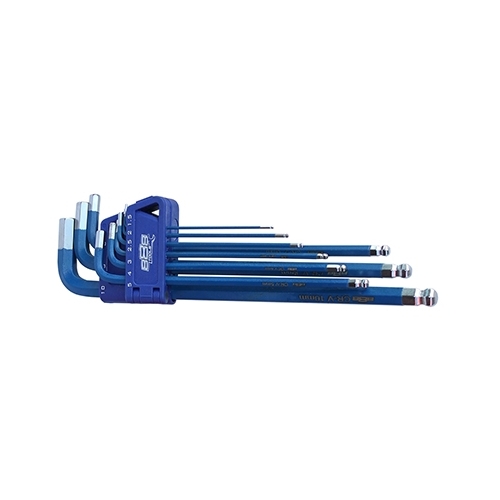 Key Set 9Pc Metric Ball Drive Hex (Blue) Long Series