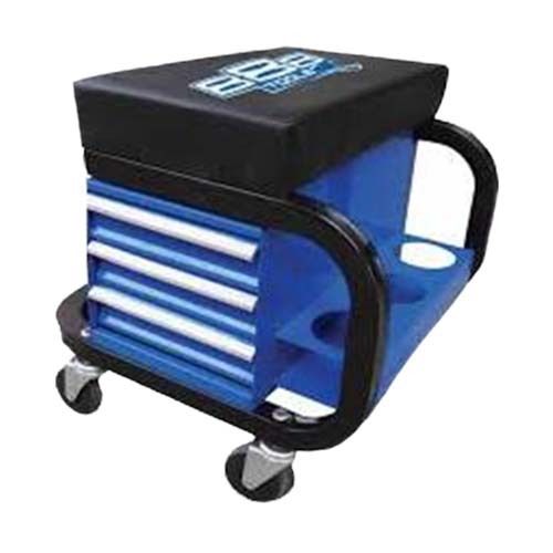 888 Roller Seat With Storage 3 Drawers Blue