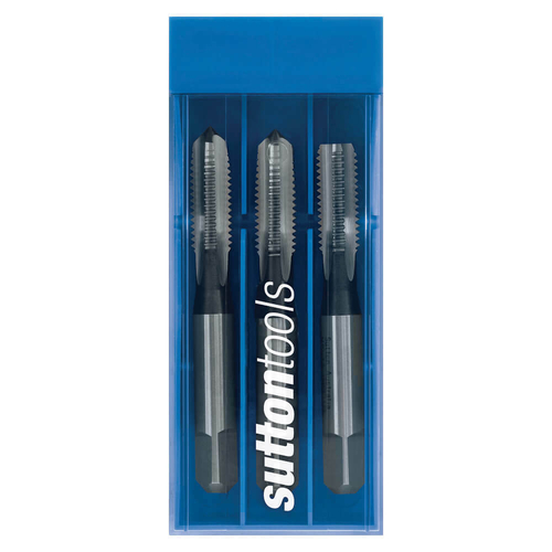 Sutton T9010800 M8 x 1.25 Straight Flute Tap Set (3 piece) ISO529 HSS