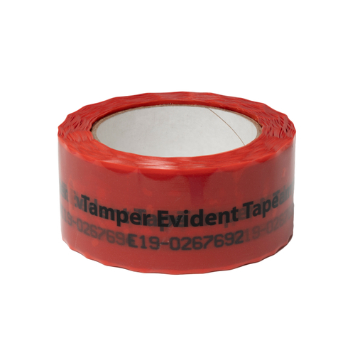 Red Tamper Evident Tape - Continuous 5 Pack