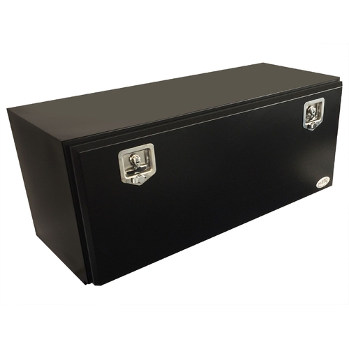 Truck Tool Box 1200x500x500 Black Red Flag