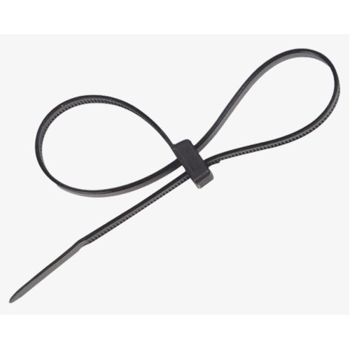Black Figure 8 Cable Ties 100 Pack - TBD3048-100
