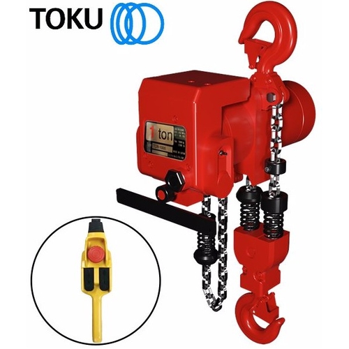 1,000Kg Air Chain Hoist C/W Load Limiter 10Mt - TCR1000P2E