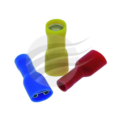 Pkt 100 Female Blade Terminal 6.3Mm Fuly Insul Pvc Copper - TE4216