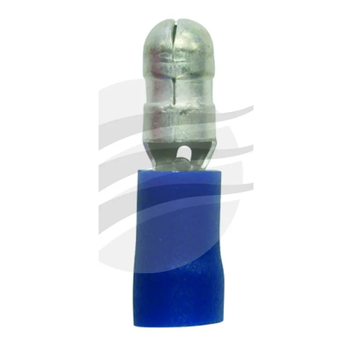 100pc Crimp Terminal Male Bullet Blue