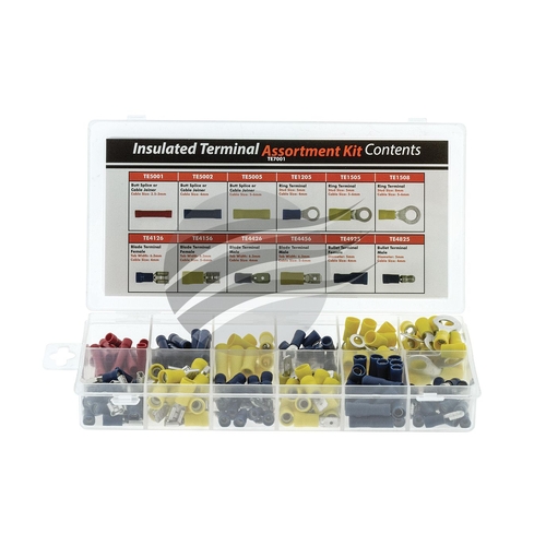 Double Crimped Terminal Assortment Kit 230 Pieces