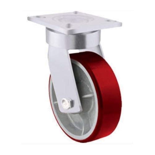 1500kg Rated Heavy Duty Urethane Castor - 300mm - Swivel Plate - TE71UXB300S