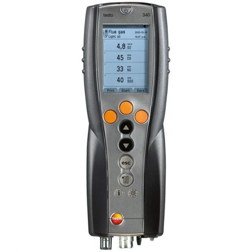 Testo 340 Combustion Emission Analyser - Instrument + O2 sensor