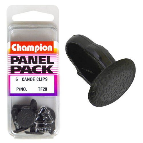 Canoe Clips-Col: Black-Len: 16Mm-Hole: 8.2-8.4Mm-Head: 14Mm