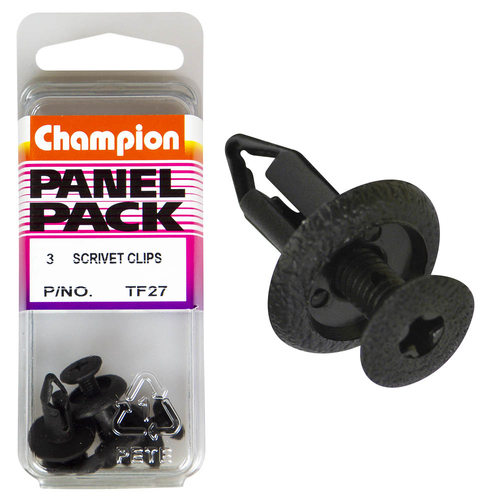 Scrivets-Col: Black-Len: 18Mm-Hole: 6Mm-Head: 15Mm - TF27