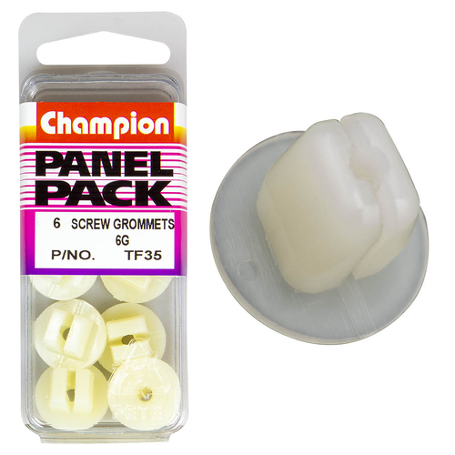 Screw Grommets-Col: Clear-Len: 8.9Mm-Screw Size: 3.5Mm-Hole: 9.5×9.5Mm-Head: 17Mm