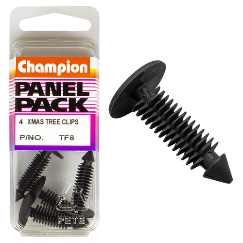 Xmas Tree Clips-Col: Black-Len: 27Mm-Stem Dia: 6.8Mm-Head: 16Mm