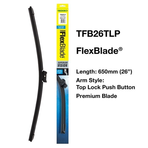 Wiper Blade 650mm Top Lock Push Button