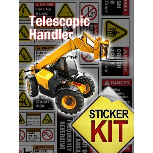 Telescopic Handler Safety Sticker Sheet