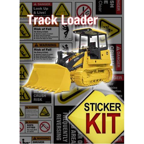 Track Loader Safety Sticker Sheet