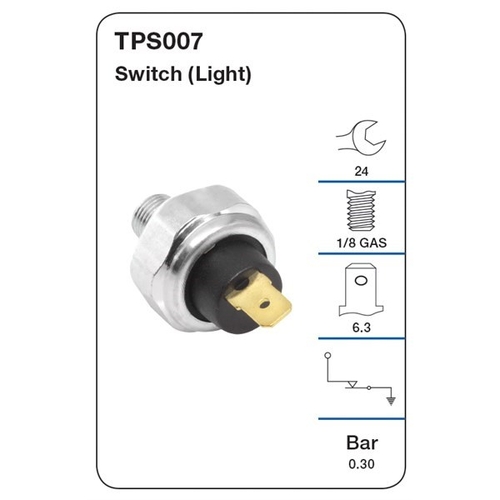 Oil Pressure Switch 0.30 Bar 1/8 Gas (Light)