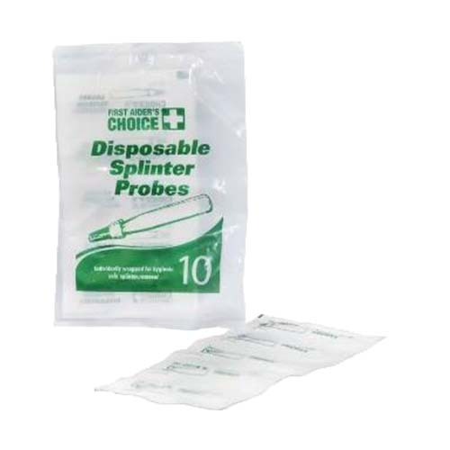 First Aiders Choice Disposable Splinter Probes 10 Pack