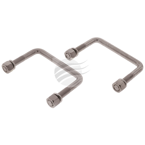 Packet 2 U-Bolt 4" X 2" With Nuts And Spring Washers 100Mm X 50Mm - UB4B