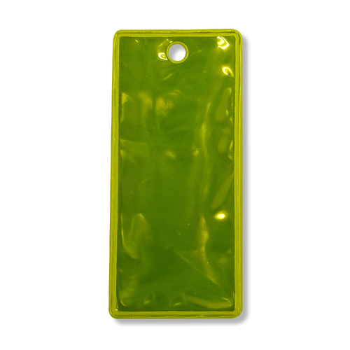 Fluro Green Underground Class 1 Reflective Tags (packs of 100)  Size: 105mm x 48mm with 6mm hole
