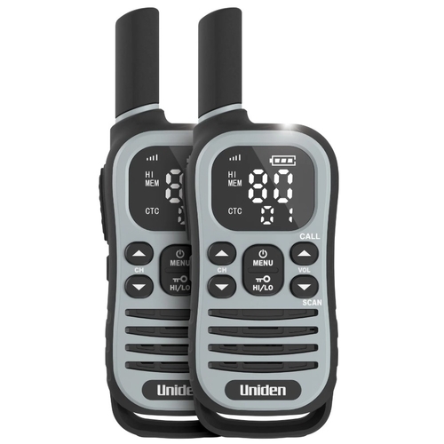 Uniden 1.5 Watt UHF Radio (Twin Pack) with Voice Scramble /  USB-C Charging* (Twin Pack) - UH615-2MAX