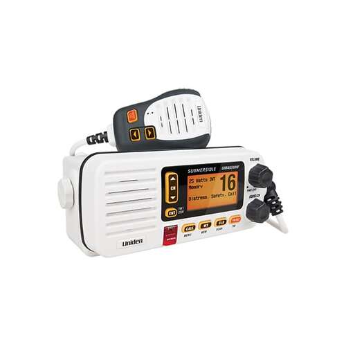 VHF In-Boat Marine Radio with Submersible Speaker Microphone