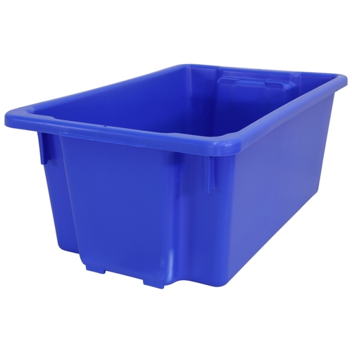 Blue No. 10 Bins 645x413x276mm (LxWxD) - 52L Stack & Nest Crate - V7833B-52L