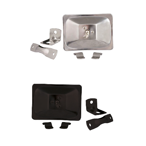 Spotter Mirror 150x115mm Black Bracket - VM5545B