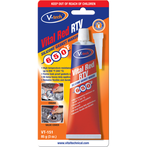 V-Tech Vital Red RTV 85gm - VT151
