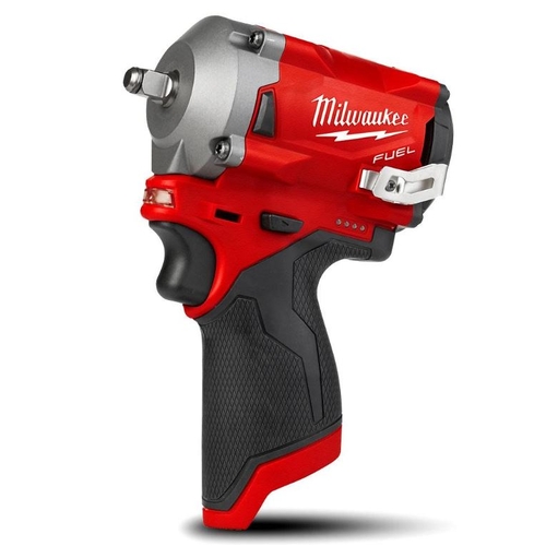 Milwaukee M12FIW38-0 12V Li-ion Cordless Fuel Stubby 3/8" Impact Wrench - Skin Only