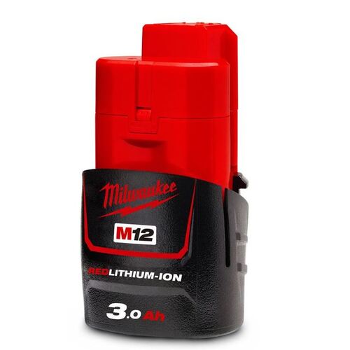Milwaukee M12B3 12V 3.0Ah Li-ion Cordless RED LITHIUM Battery