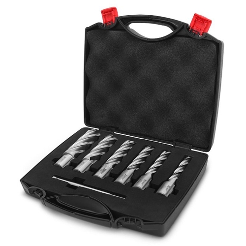 Xtorque XTMC7 7pce HSS Magnetic Drill Annular Cutter Set with 55mm Cutting Depth - W134730