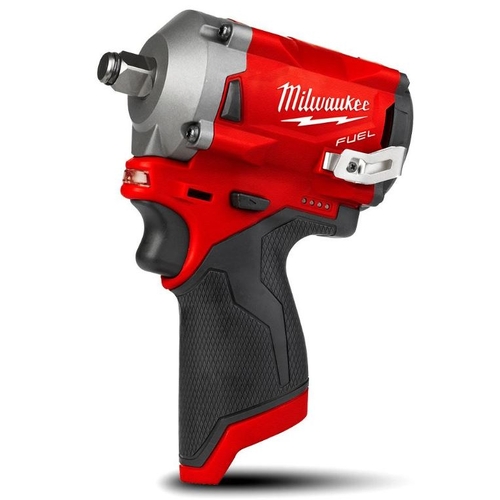 Milwaukee M12FIWF12-0 12V Li-ion Cordless Fuel Stubby 1/2" Impact Wrench - Skin Only