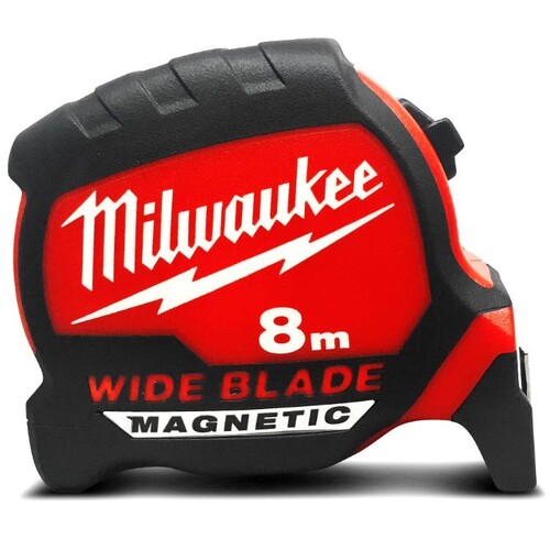 Milwaukee 48220208M 8m Wide Blade Magnetic Tape Measure