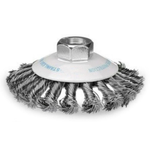 Bordo 5112-125-3.5 125mm 1 Row 0.50mm Steel Wire Twist Knot Bevel Brush