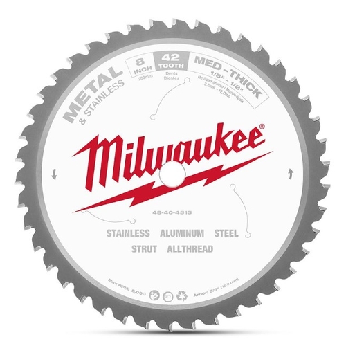 Milwaukee 48404515 203mm (8") 42T General Purpose Metal Blade