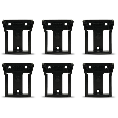StealthMounts BM-MW18-6 M18 Milwaukee 6-Pack Black Battery Mounts