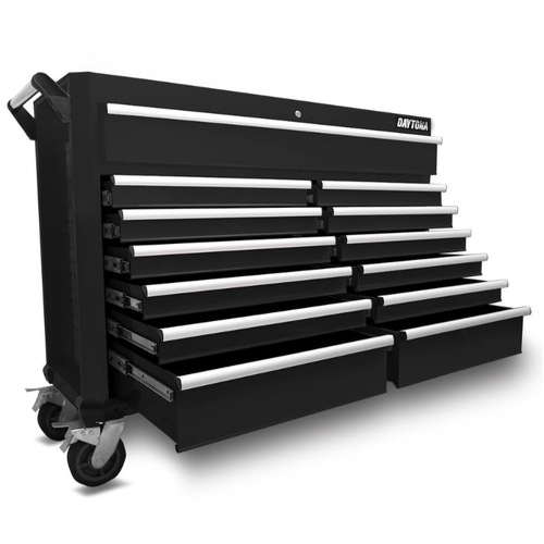 Daytona DB53B 53" 13 Drawer Black Tool Box Roller Cabinet - W186261