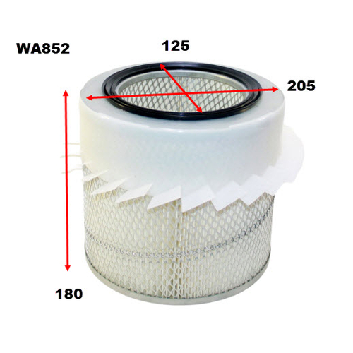 AIR FILTER HDA5804 MAZDA/MITSUBISHI - WA852