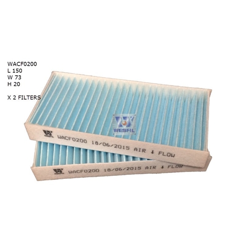 Cabin Air Filter Set - WACF0200