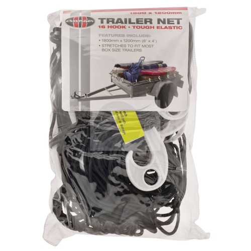 Hd Trailer Net 1800Mm X 1200Mm 16 Hook Fits Most Box Trailers