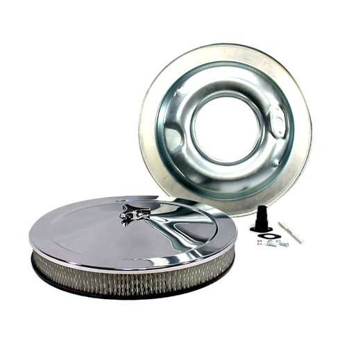 Chrome Air Filter Assembly 14"X2" Recessed Base