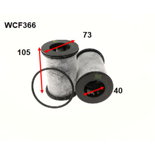 150 Provent Catch Can Replacement Filter - WCF366