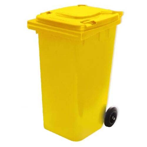 120L Capacity Yellow Wheelie Bin (WGR014)