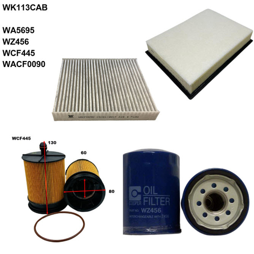 Filter Kit Suit Mitsubishi Triton - WK113CAB
