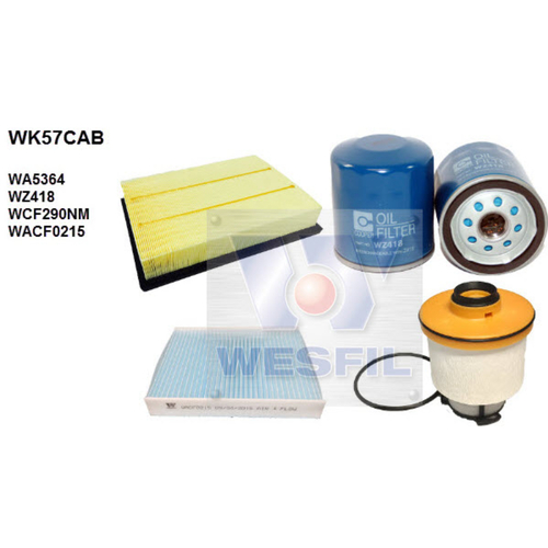Filter Kit Hilux 2.8L Wesfil